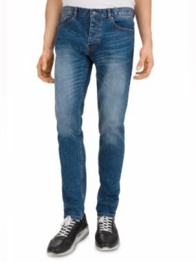 The Kooples Men's Slim Blue Washed Slim Japanese Denim - 29